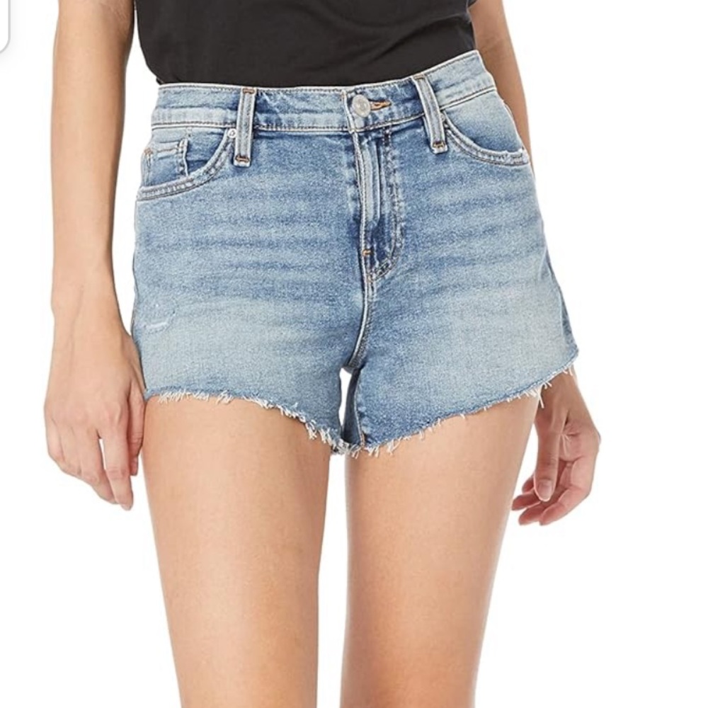 Hudson Gemma Mid Rise Frayed Jean shorts size 28-Perfect condition